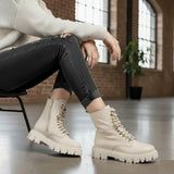 Ankle Boot Leather With Rope E-101