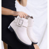 Ankle Boot Leather With Zipper G-25