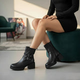 Ankle Boot Leather Stylish E-102
