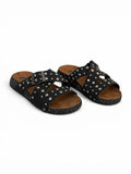 Slippers Fabric Flat With Buckle SL-219