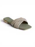 Slipper Flat Diamond Distinctive Letter X SL-228