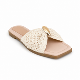 Slipper Flat Fabric Comfortable Shape Bow SL-255