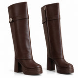 Long Boot High Heel Leather LB-44