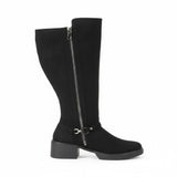 Long Boot Mid Heels Suede Elegant LB-42