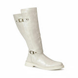 Long Boot Mid Heels Leather Stylish LB-41