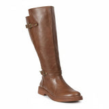 Long Boot Mid Heels Leather Stylish LB-41