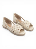 Sandal Flat Leather With Straps SF-57