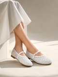 Ballerina flat Leather mesh BF-812