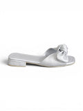 Slipper Flat Leather With Bow SL-229