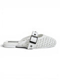 Mules Leather With Buckle Elegant SB-704