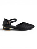 sandal flat Leather Embroidered SF-65