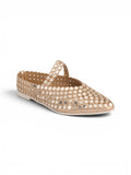 Ballerina flat Leather With a Glossy mirror design BF-815