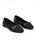 Ballerina flat Leather With an elegant straw toe BN-523