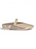 Ballerina flat Leather With a Glossy mirror design BF-815