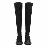 Long Boot Suede With Glossy Leather LB-37