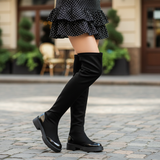 Long Boot Suede With Glossy Leather LB-37