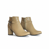 Ankle Boot Heels Suede And Leather R-17