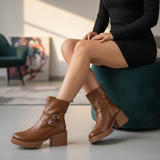 Ankle Boot Leather Stylish E-102