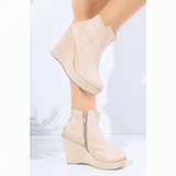 Suede Heel Boot BW-10