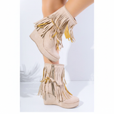 BOOT Mid HEELS SUEDE - BW-12