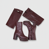 Long Boot High Heel Leather LB-44