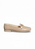 Ballerina Flat Leather Elegant With Accesories BN-517