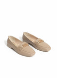 Ballerina Flat Leather Elegant With Accesories BN-517