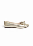 Ballerina Flat Leather Glossy With Bow BN-513