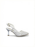 Shoes Heels Dentelle With Buckle F-611