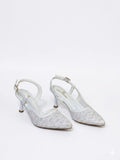 Shoes Heels Dentelle With Buckle F-611