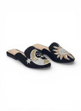 Mules Flat Fabric With Print SB-702
