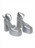 Shoes High Heel Satin H-14