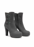 BOOT HEELS SUEDE - R-1