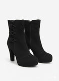 BOOT HEELS SUEDE - R-1