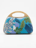 crossbody evening bag Embroidered flor details ZS-11