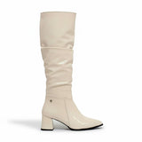 Long Boot Mid Heels Leather Glossy LB-48