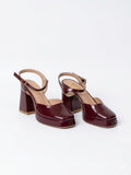 Shoes High Heel Leather Glossy H-17