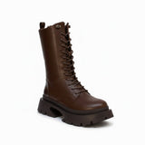 Ankle Boot Leather With Zipper Elegant E-105