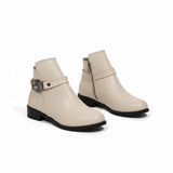 Ankle Boot Leather With Accesories G-54