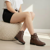 Ankle Boot Leather With Accessories G-50