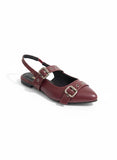 Mules Flat Leather Stylish BF-804