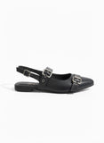Mules Flat Leather Stylish BF-804