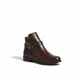 Ankle Boot Leather With Accesories G-54