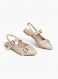 Mules Flat Leather Stylish BF-804