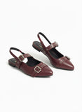 Mules Flat Leather Stylish BF-804