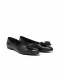Ballerina Flat Leather Pointed With Bow BN-519