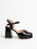 Shoes High Heel Leather Glossy H-17
