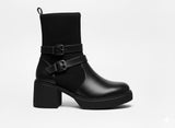 Ankle Boot Leather With Elastic E-108
