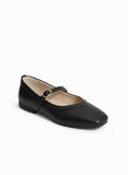 Ballerina Flat Leather Square BF-802