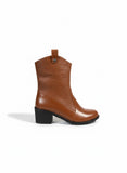 Long Boot Heels Leather Stylish LB-36